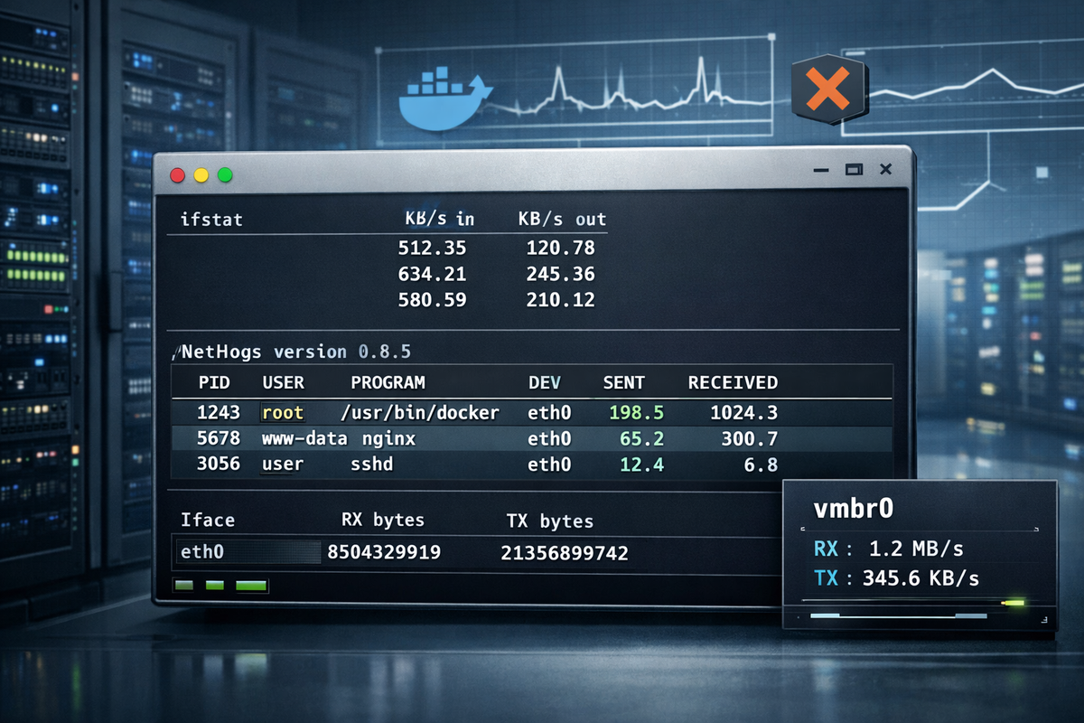 Network Interface Traffic Monitoring Linux