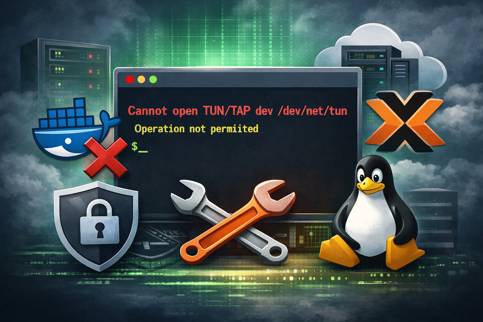 Fix “Cannot open TUN/TAP dev /dev/net/tun”